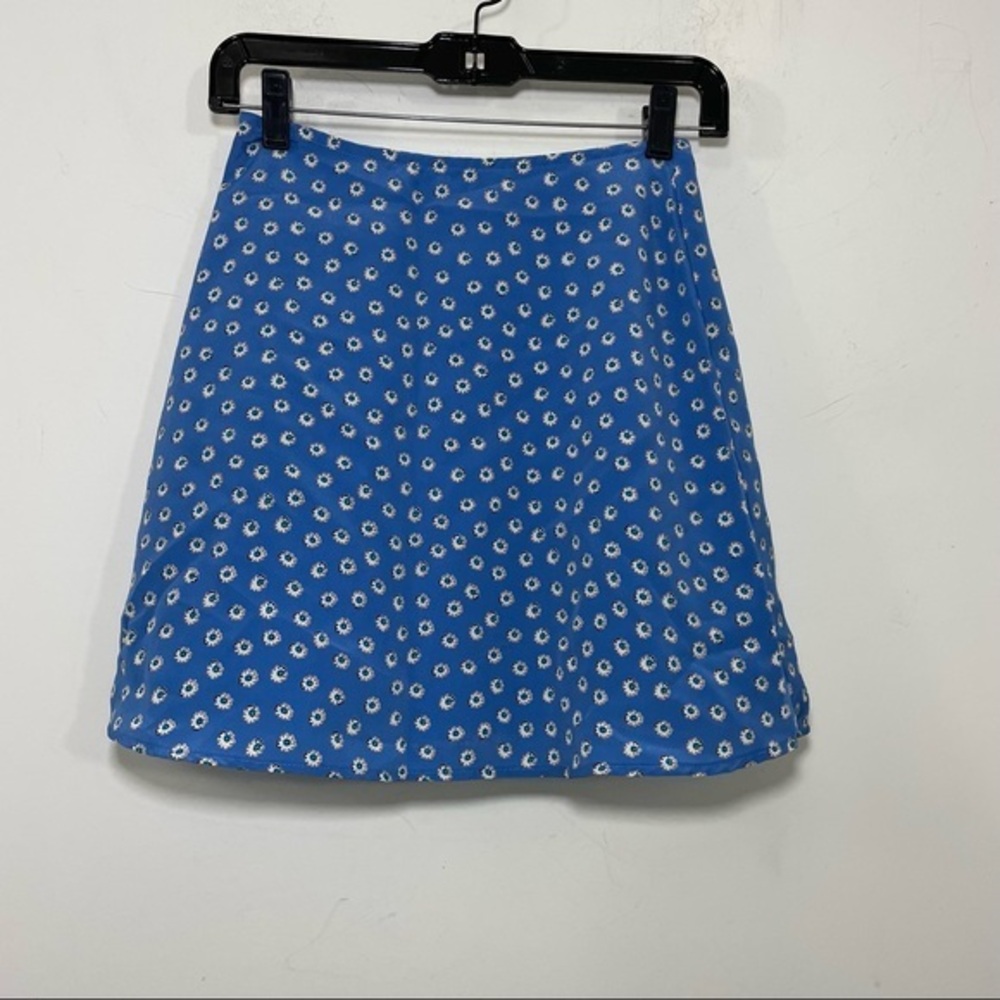 Vtg 90's Round Skirt Size 0 Bright Bold Colorful Floral Mini Skater Y2K